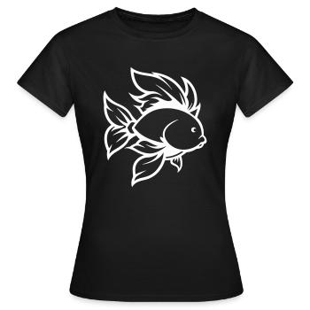 goldfish - Women's T-Shirt - black - Front - AI Model Female 172 dark (172cm)