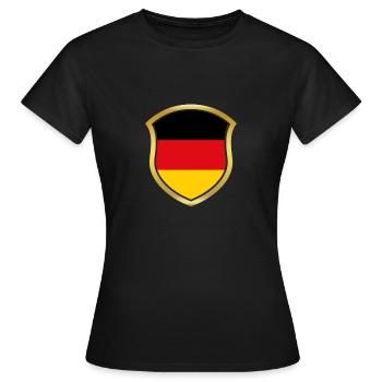 Champion de la Coupe du Monde 2018 équipe wm Allemagne .png - T-shirt Femme - noir - Devant - AI Model Female 172 dark (172cm)