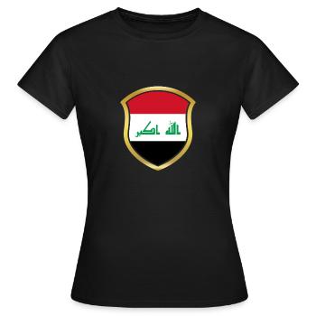 Champion Coupe du Monde 2018 équipe wm Irak .png - T-shirt Femme - noir - Devant - AI Model Female 172 dark (172cm)