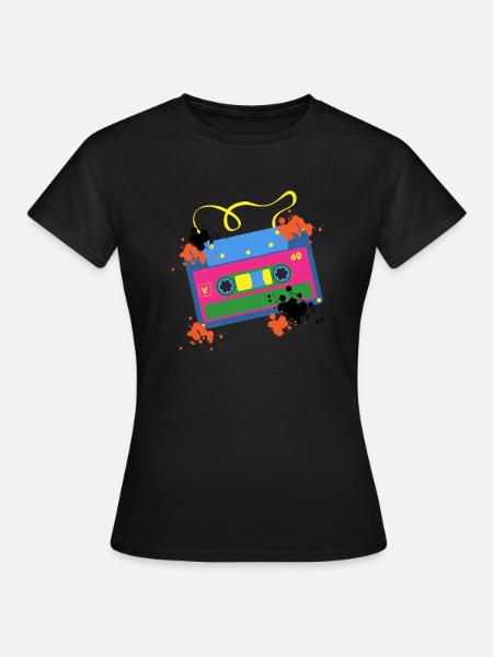 Années 80 cassette années 80 années 80 - T-shirt Femme - noir
