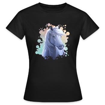 Source - T-shirt Femme - noir - Devant - AI Model Female 172 dark (172cm)