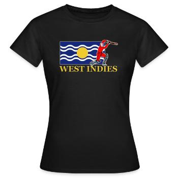 West Indies Cricket Player - Women's T-Shirt - black - Front - AI Model Female 172 dark (172cm)