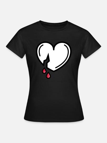 Amour sanglant - T-shirt Femme - noir