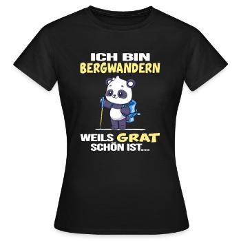 Randonnée en montagne Refuge servus crête du sommet alpin - T-shirt Femme - noir - Devant - AI Model Female 172 dark (172cm)