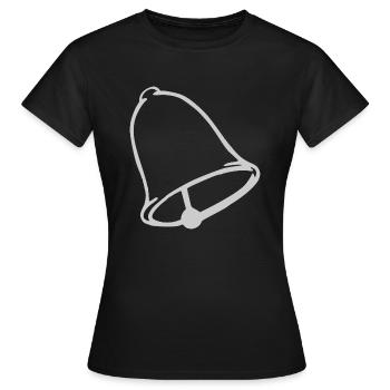 Glocke - Frauen T-Shirt - Schwarz - Vorne - AI Model Female 172 dark (172cm)