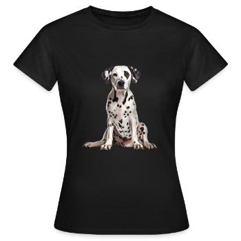 Dalmatian - Women's T-Shirt - black - Front - AI Model Female 172 dark (172cm)