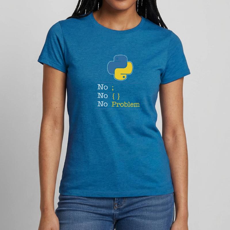 Python no problem T-shirt Femme