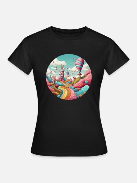 Fantasy Reisen: Einzigartiger Stil - Frauen T-Shirt - Schwarz