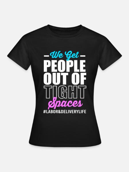 Hebamme - Frauen T-Shirt - Schwarz