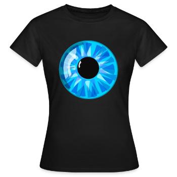 eye - Women's T-Shirt - black - Front - AI Model Female 172 dark (172cm)
