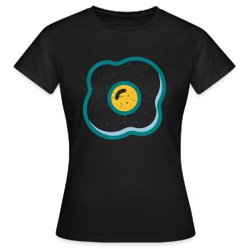 Spiegelei - Frauen T-Shirt - Schwarz - Vorne - AI Model Female 172 dark (172cm)