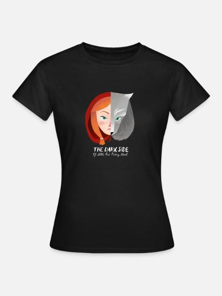 DIE DUNKLE SEITE von Rotkäppchen - Frauen T-Shirt - Schwarz