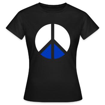 Israël Peace Fun Cadeau - T-shirt Femme - noir - Devant - AI Model Female 172 dark (172cm)