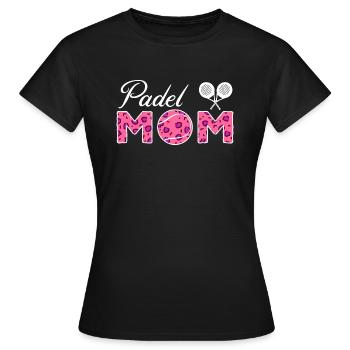 Padel Tennis Mom - Women's T-Shirt - black - Front - AI Model Female 172 dark (172cm)