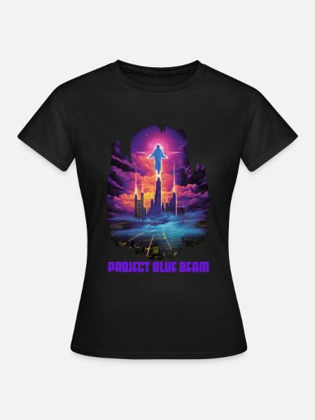 Project Blue Beam - Frauen T-Shirt - Schwarz