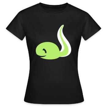 têtard grenouille - T-shirt Femme - noir - Devant - AI Model Female 172 dark (172cm)