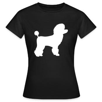 Pudel Geschenk - Frauen T-Shirt - Schwarz - Vorne - AI Model Female 172 dark (172cm)