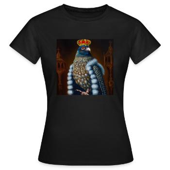 Faucon roi - T-shirt Femme - noir - Devant - AI Model Female 172 dark (172cm)
