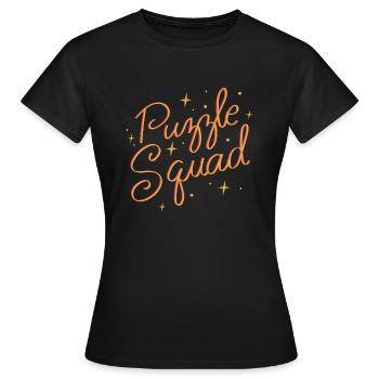 Puzzle Squad Puzzle Hobby Puzzle - T-shirt Femme - noir - Devant - AI Model Female 172 dark (172cm)