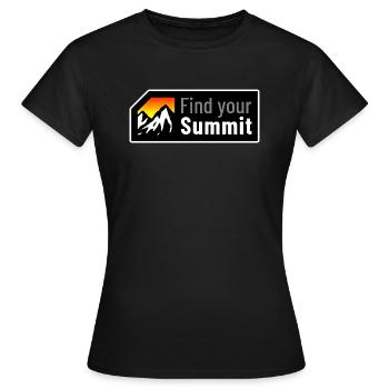 Trouvez votre sommet - T-shirt Femme - noir - Devant - AI Model Female 172 dark (172cm)