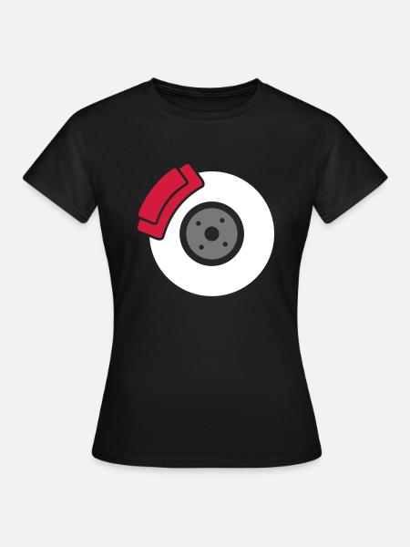 Scheibenbremse mit Bremssattel - Frauen T-Shirt - Schwarz