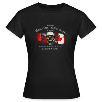Diver Canadian Extreme Diver - Canada - T-shirt Femme - noir - Devant - AI Model Female 172 dark (172cm)