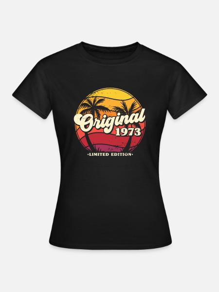 Original 1973 Retro Vintage Geburtstag Geschenk - T-shirt dam - svart