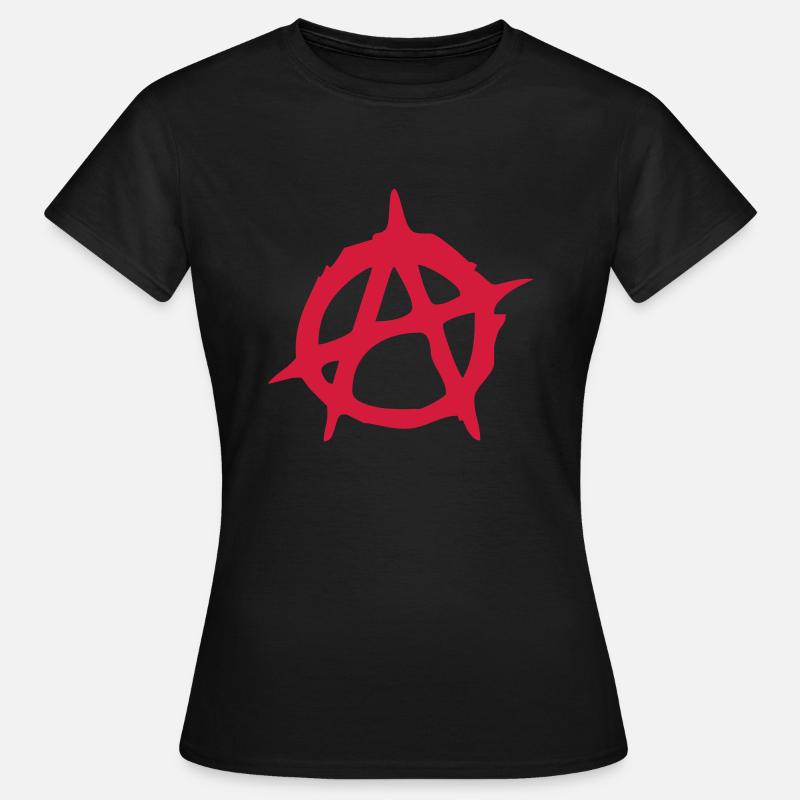 Anarchy représentation de caractères symbole - T-shirt Femme - noir