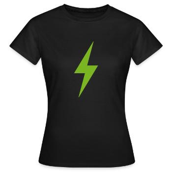 Electricity - Women's T-Shirt - black - Front - AI Model Female 172 dark (172cm)