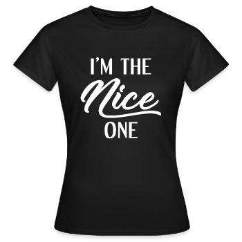 Je suis le gentil - T-shirt Femme - noir - Devant - AI Model Female 172 dark (172cm)