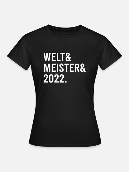 WELTMEISTER 2022 - Frauen T-Shirt - Schwarz