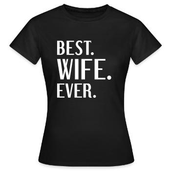 Beste Ehefrau aller Zeiten - Frauen T-Shirt - Schwarz - Vorne - AI Model Female 172 dark (172cm)