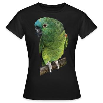 L’amazone à front bleu - T-shirt Femme - noir - Devant - AI Model Female 172 dark (172cm)