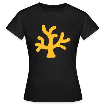 corail - T-shirt Femme - noir - Devant - AI Model Female 172 dark (172cm)
