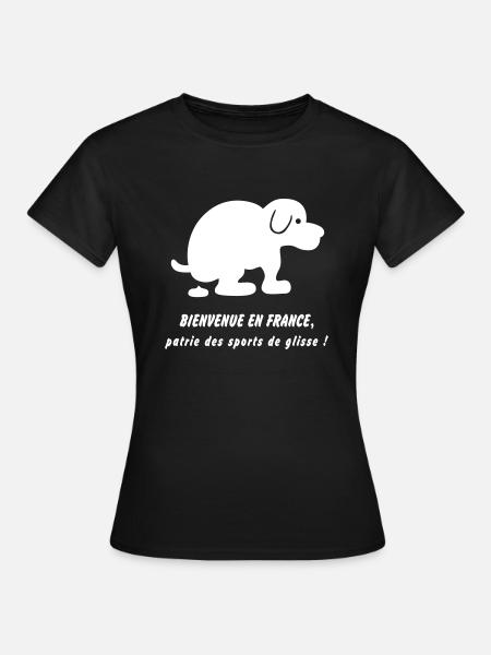 hundescheiße - Frauen T-Shirt - Schwarz