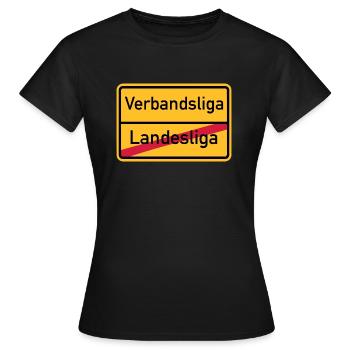 Verbandsliga - Frauen T-Shirt - Schwarz - Vorne - AI Model Female 172 dark (172cm)