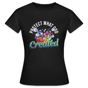 Protégez les récifs coralliens en faisant de la - T-shirt Femme - noir - Devant - AI Model Female 172 dark (172cm)