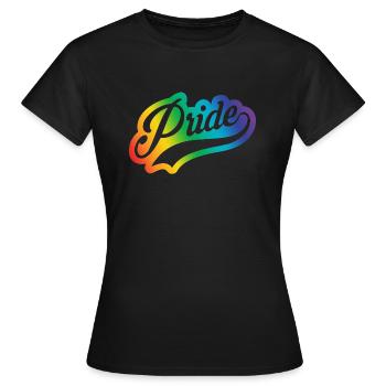 Pride Script out clr - Frauen T-Shirt - Schwarz - Vorne - AI Model Female 172 dark (172cm)