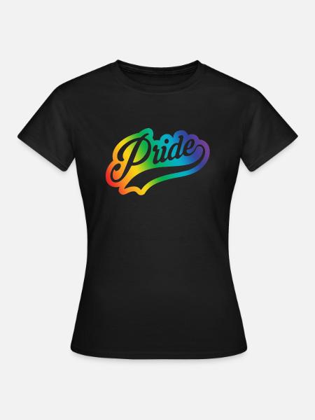 Pride Script out clr - Frauen T-Shirt - Schwarz