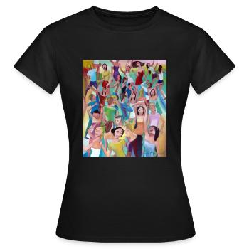 la danse 3 - T-shirt Femme - noir - Devant - AI Model Female 172 dark (172cm)