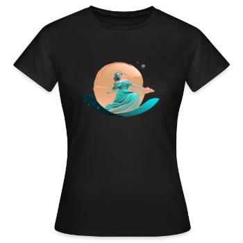 deesse venus - T-shirt Femme - noir - Devant - AI Model Female 172 dark (172cm)