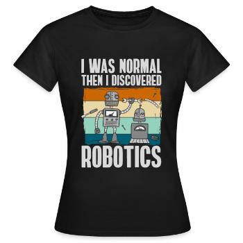 Maschine Mechanik Hobby Robotnik - Frauen T-Shirt - Schwarz - Vorne - AI Model Female 172 dark (172cm)