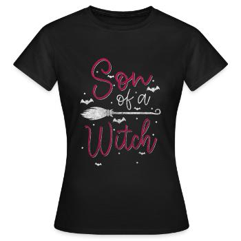 Sorcellerie Wife Halloween Wicca - T-shirt Femme - noir - Devant - AI Model Female 172 dark (172cm)