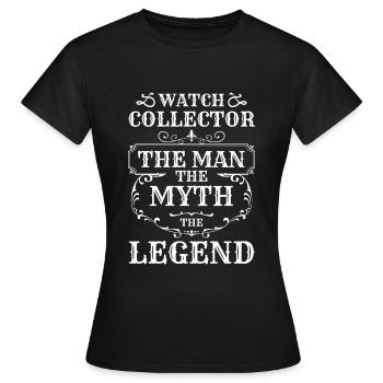 Watch Lovers Watches Luxury Watches Swiss - Women's T-Shirt - black - Front - AI Model Female 172 dark (172cm)
