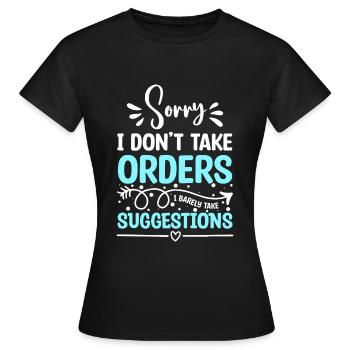 Service Gastronomie Cocktail - T-shirt Femme - noir - Devant - AI Model Female 172 dark (172cm)