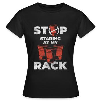 Beer Pong Alcool Célébrer Liqueur - T-shirt Femme - noir - Devant - AI Model Female 172 dark (172cm)
