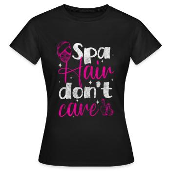 Wellness Urlaub Priorität Abschalten - Frauen T-Shirt - Schwarz - Vorne - AI Model Female 172 dark (172cm)