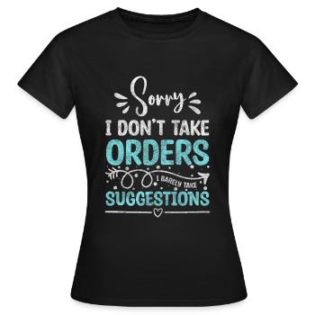 Kellnerin Fachkraft Trinkgeld Bedienung - Frauen T-Shirt - Schwarz - Vorne - AI Model Female 172 dark (172cm)