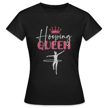 Hooping Queen Fitness Tendance Sport - T-shirt Femme - noir - Devant - AI Model Female 172 dark (172cm)