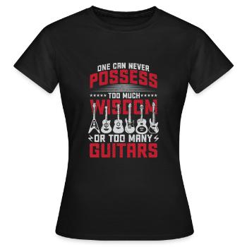 Zu viel Weisheit - Frauen T-Shirt - Schwarz - Vorne - AI Model Female 172 dark (172cm)